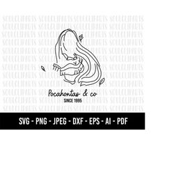 COD1104- Pocahontas  & co svg, nature svg, princess svg, cut files for cricut silhouette, Princess svg