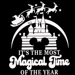 Magical Time Disneyland Christmas Santa Reindeer SVG