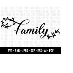 COD08-Family SVG/Family means love svg/Family Cursive SVG/Family Wall Decor SVG/svg-pdf-ai-eps-png-jpg-dxf/Cut Files Cri