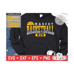 Basketball SVG - Basketball Cut File - Template 0038 - svg - eps - dxf - Silhouette - Cricut Cut File - svg Files - Digi