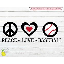 baseball svg, baseball mom svg, baseball stitches svg, heart svg, peace love baseball svg files for cricut downloads sil