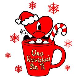 Bad Bunny Navidad Merry Christmas Coffee Logo SVG
