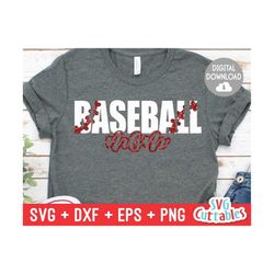 Baseball Mom svg - Baseball svg - eps - dxf - png - Baseball Mom Cut File - Silhouette - Cricut - Digital Download