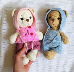 crochet bear toy amigurumi plush teddy bear handmade crochet toys gift for baby