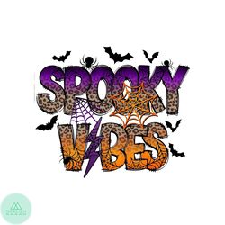 Spooky Vibes PNG Halloween Leopard PNG Sublimation