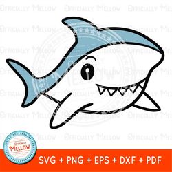 Cute Shark, Shark SVG, Cute SVG for Cricut, Nursery Wall Art Printable, Shark Lover Gifts, Kids Shark Shirt SVG, Shark C