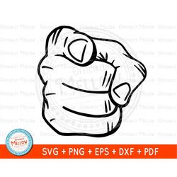 Pointing Finger SVG, Pointing Hand SVG, Hand svg, Pointing Finger, Finger pointing at viewer, Finger Point SVG, Pointing