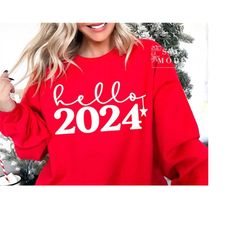 Hello 2024 Svg SVG PNG, Funny New Year Svg, Welcome 2024 Svg, Happy New Year Svg, New Year Shirt, Merry Christmas Svg, C