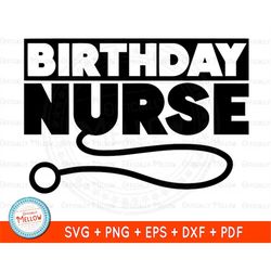 Birthday Nurse SVG, Nurse Birthday, Birthday Printable, Nurse Birthday Gift, Birthday Card Nurse, RN png, Nurse Cut File