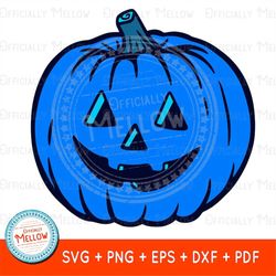 Blue jack O Lantern SVG, Autism Awareness svg, Halloween Sublimation, Trick or Treat SVG, Halloween Autism, Autistic Gif