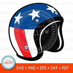 Motorcycle Helmet svg, Biker Helmet Png, Biker SVG, 70s Svg, Stars and Stripes Helmet, Motorcycle Helmet PNG, Chopper SV