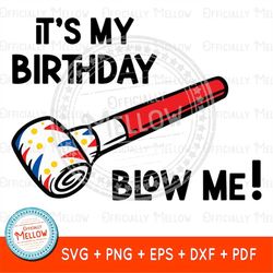It's My Birthday Svg, Birthday SVG for Men, Blow Me Svg, Sarcastic Birthday SVG, Adult Birthday SVG, Funny birthday gift