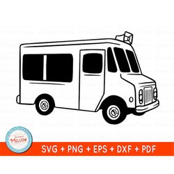 Food Truck SVG, Ice Cream Truck, Food Truck Clip art, Food Truck Logo, Ice Cream Truck Clip art, SVG Files for Cricut, D