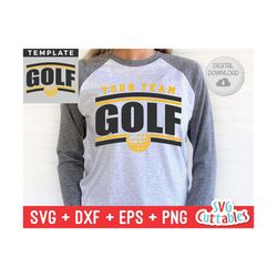 Golf svg Cut File - Golf Team - Golf Template 004 - svg - eps - dxf - png - Distressed - Silhouette - Cricut - Digital D