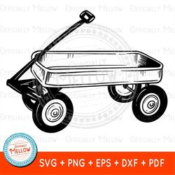Wagon SVG, Toy SVG, Toy Wagon clipart, pull along wagon svg, kids room decor, vector wagon, instant download