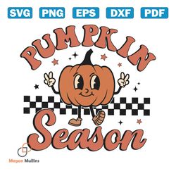 Vintage Pumpkins Season SVG Halloween Vibes SVG File