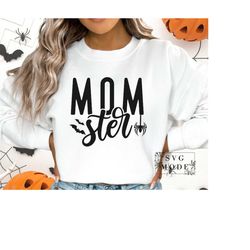 Momster SVG PNG PDF, Halloween Mom Svg, Halloween Svg, Spooky Mama Svg, Witchy Vibes Svg, Funny Halloween Svg, Halloween