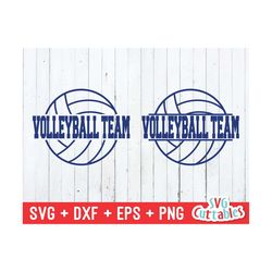 Split Volleyball SVG, DXF, EPS, Volleyball team svg, Volleyball cut file, Silhouette, Cricut cut file, digital download