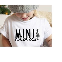 Mini Claus SVG PNG PDF, Funny Christmas Svg, Santa Svg, Christmas Onesie Svg, Toddler Christmas Shirt Svg, Kids Christma