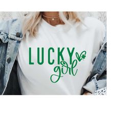 Lucky Girl SVG PNG PDF, Lucky Svg, Mama Svg, St Patricks Day Svg, St Patricks Shirt, St Paddys Day Svg, Irish Svg, Funny