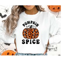 Pumpkin Spice SVG, Hello Pumpkin Svg, Halloween Svg, Leopard Print Pumpkin Svg, Leopard Pumpkin Svg, Farmhouse Fall Svg,