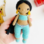 PDF Crochet Princess  Jasmine Doll  Amigurumi Pattern