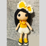 Crochet Ribbon Girl Doll Amigurumi PDF Pattern