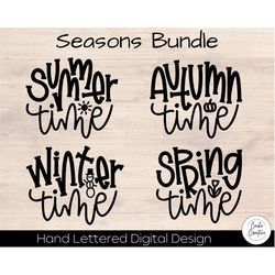 Seasons Bundle SVG INSTANT DOWNLOAD dxf, svg, eps, png, jpg, pdf for use with programs like Silhouette Studio or Cricut