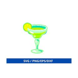 Margarita Glass Svg, Margarita Glass With Lime Svg, Cinco De Mayo, Cocktail Svg
