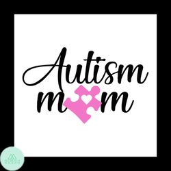 Autism Mom Pink Puzzle Svg, Autism Svg, Autism Awareness Svg, Autism Mom Svg, Strong Mom Svg, Brave Mom Svg, Brave Autis