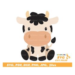 INSTANT Download. Funny calf layered cut files and clip art. C_1. Personal and commercial use.