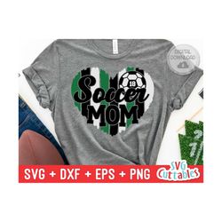 Soccer Mom svg - Soccer Cut File - svg - eps - dxf - png - Heart Paint Strokes  - Silhouette - Cricut - Digital File