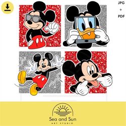 Mickey Mouse Vector Jpg, Disneyland  Ears pdf, Donald duck Clip art Files For Cricut Sublimation, jpg clipart ears, t sh
