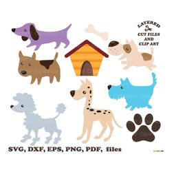 INSTANT Download. Dogs svg cut file. Clip art. Cdog_1. Personal and commercial use.
