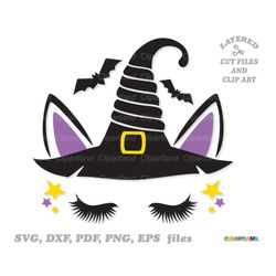 INSTANT Download. Halloween unicorn. Svg, DXF cut files.  Personal and commercial use. U_3.