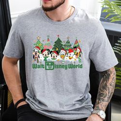 Vintage Walt Disney World Christmas Shirt, Mickey and Friends Christmas Shirt, Disney Family Christmas Shirt, Disney Hol