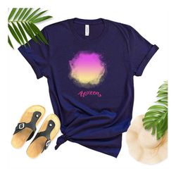 Pink and purple cloud Shirt, recycled unisex sports shirt,Purple skys women's shirt