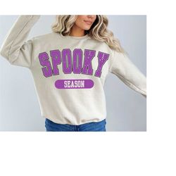 Spooky Varsity Png, Fall Png, Autumn Png, Halloween Png, Png for shirt, Retro Halloween Png