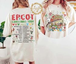 Disney Epcot Christmas Shirt, Epcot World Tour Shirt, Mickey and Friends Christmas Shirt, Magic Kingdom Shirt, Disney Ch