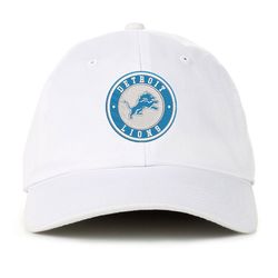 NFL Team Detroit Lions Embroidered Baseball Cap, NFL Logo Embroidered Hat, Detroit Lions Embroidery Baseball Cap