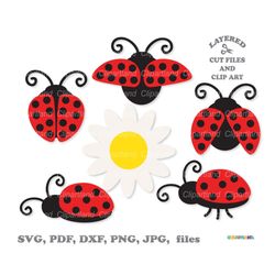 INSTANT Download. Ladybug svg. Cute ladybird svg cut file for Cricut, Silhouette and clip art. Commercial license is inc