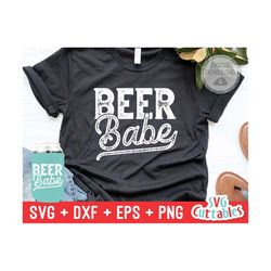 Beer Babe svg - Drinking Cut File - Funny svg - svg - dxf - eps - png - Silhouette - Cricut - Digital File