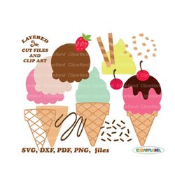 INSTANT Download. Ice cream constructor svg cut file and clip art. Commercial license is included up to 500 uses! Ic_2.
