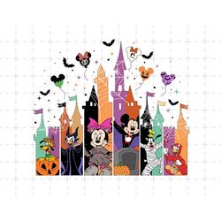 Happy Halloween Png, Halloween Masquerade, Mouse And Friends Halloween Png, Spooky Vibes Png, Spooky Season, Haunted Hou