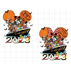 Bundle Custom Halloween On The High Seas 2023 Png, Spooky Season, Boo Png, Mouse And Friend Halloween, Spider Halloween,
