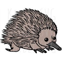Echidna SVG PNG JPG Clipart Digital Cut File Download for Cricut Silhouette Sublimation Printable Art - Personal Use Onl