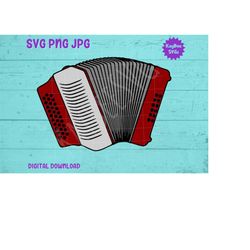 Button Accordion SVG PNG JPG Clipart Digital Cut File Download for Cricut Silhouette Sublimation Printable Art - Persona