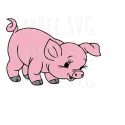 Piglet Baby Pig SVG PNG JPG Clipart Digital Cut File Download for Cricut Silhouette Sublimation Printable Art - Personal