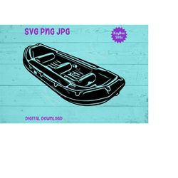 Inflatable Rubber Boat Raft SVG PNG JPG Clipart Digital Cut File Download for Cricut Silhouette Sublimation Printable -