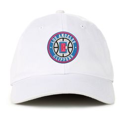 NBA LA Clippers Embroidered Baseball Cap, NBA Logo Team Embroidered Hat, Clippers Embroidery Baseball Cap